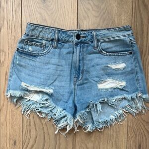 Denim distressed shorts size small
